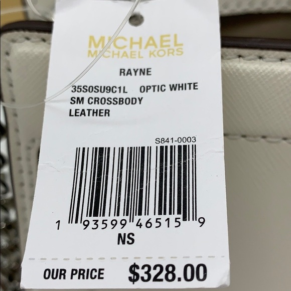 MICHAEL KORS RAYNE SM CROSSBODY OPTIC WHITE - Picture 12 of 16